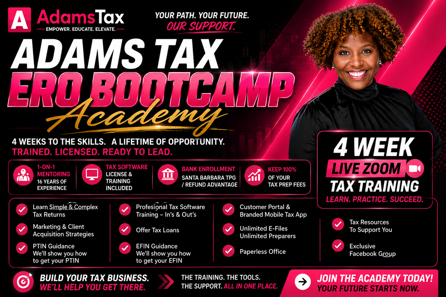 Adams Tax ERO Bootcamp Academy
