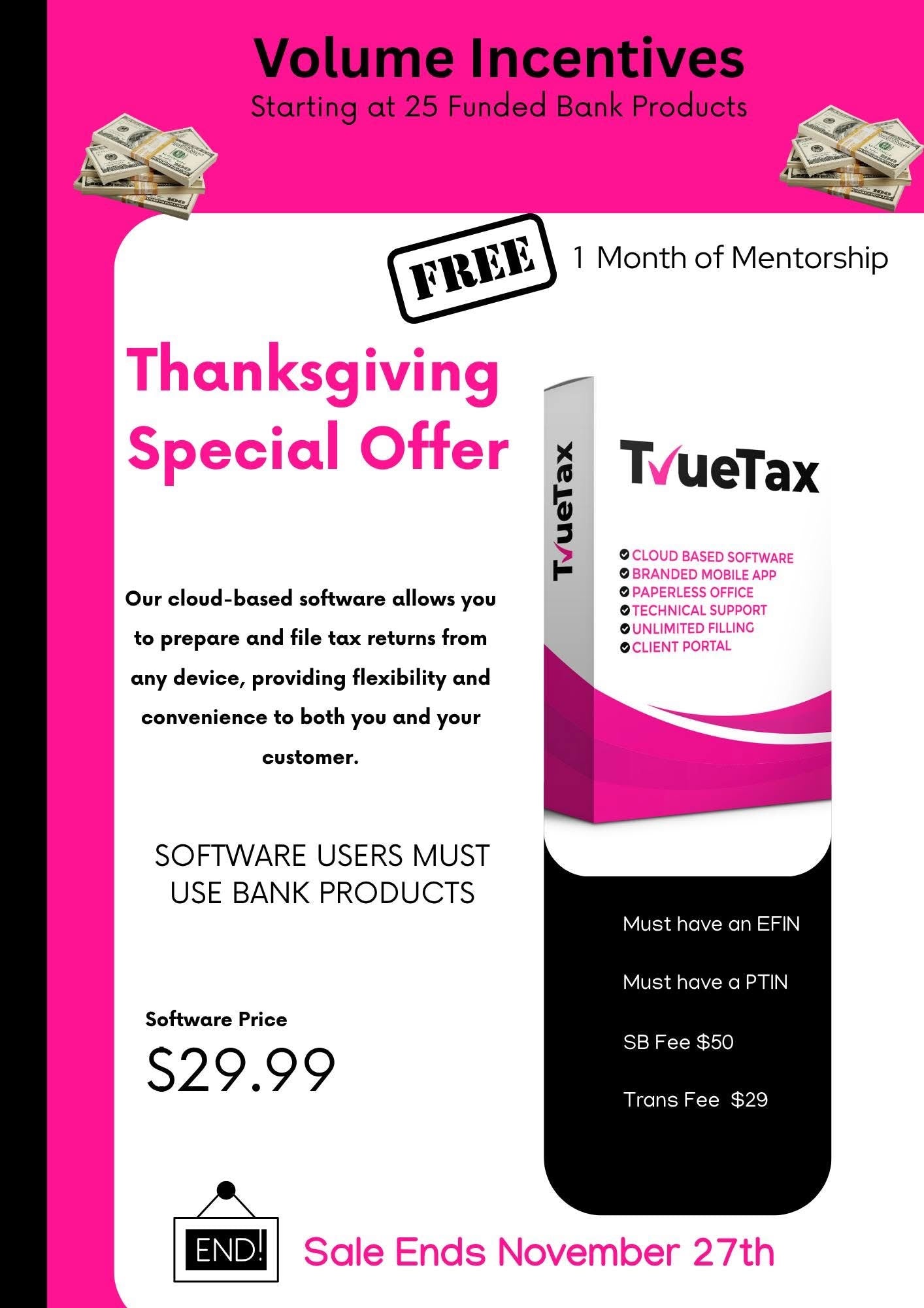 TrueTax Software (New Software Users Only)