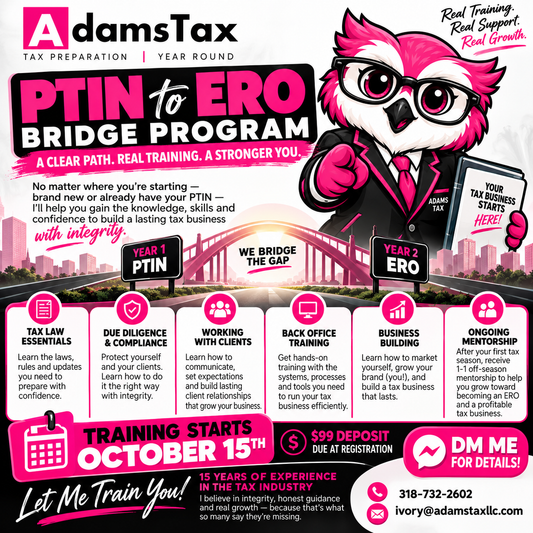 PTIN to ERO Bridge Program